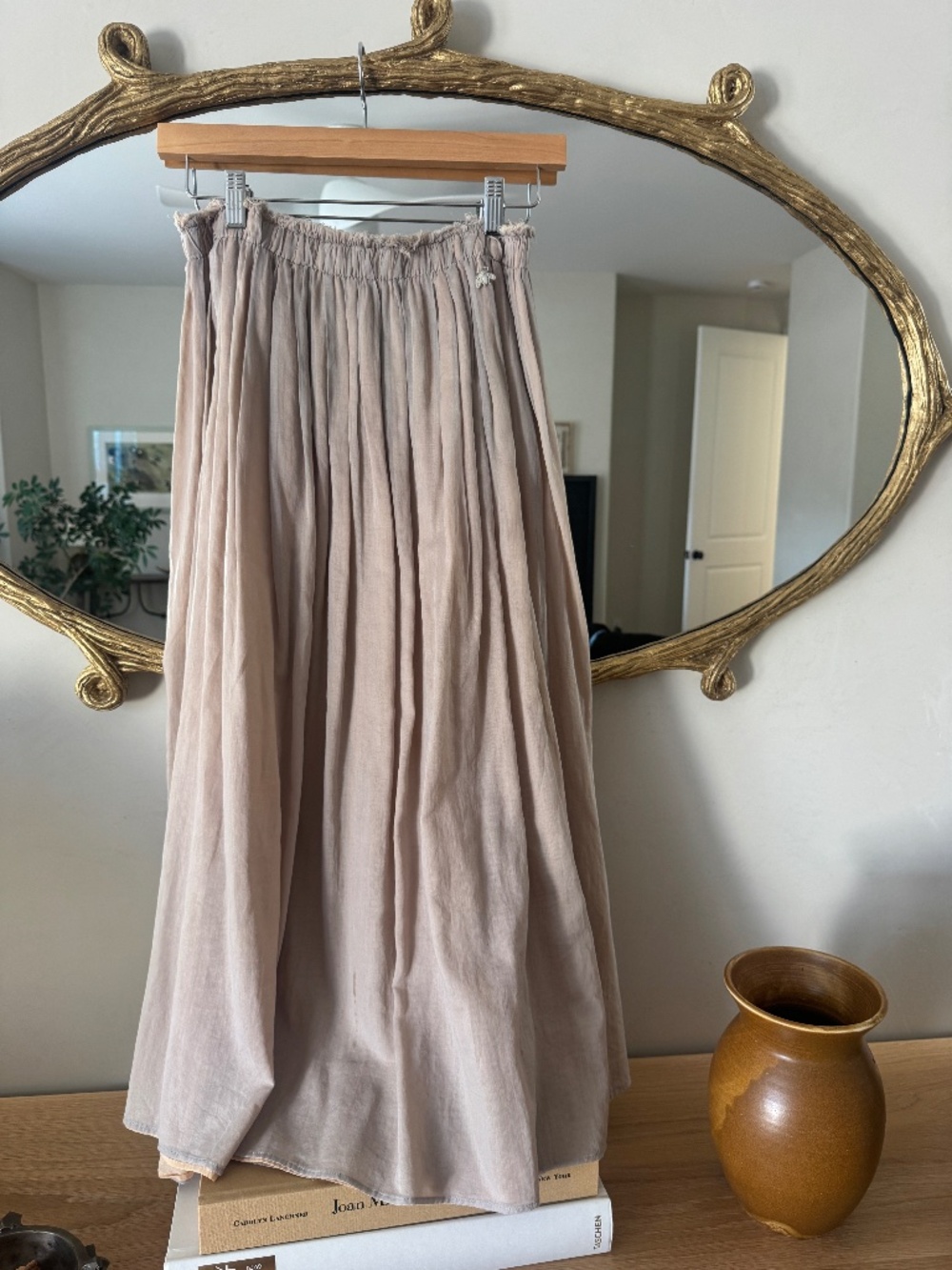 Antipast Cotton Voile Double Layer Skirt - New